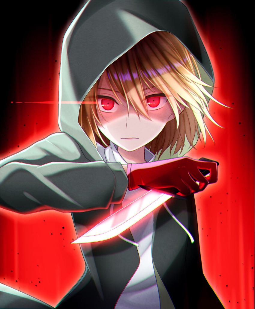 1other, :|, alternate_universe, arm_at_side, black_background, bob_cut, brown_hair, chara_(undertale)