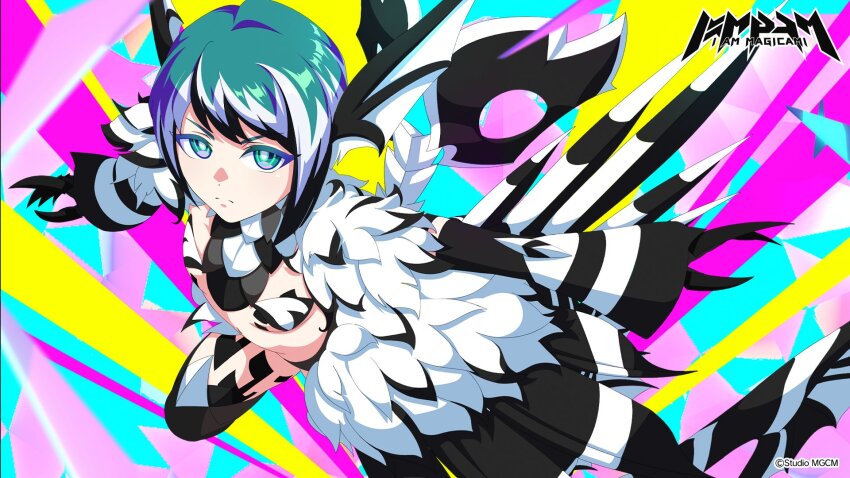 1girl, artist_request, coat, demon_girl, flat_chest, fur-trimmed_coat, fur_trim, highres