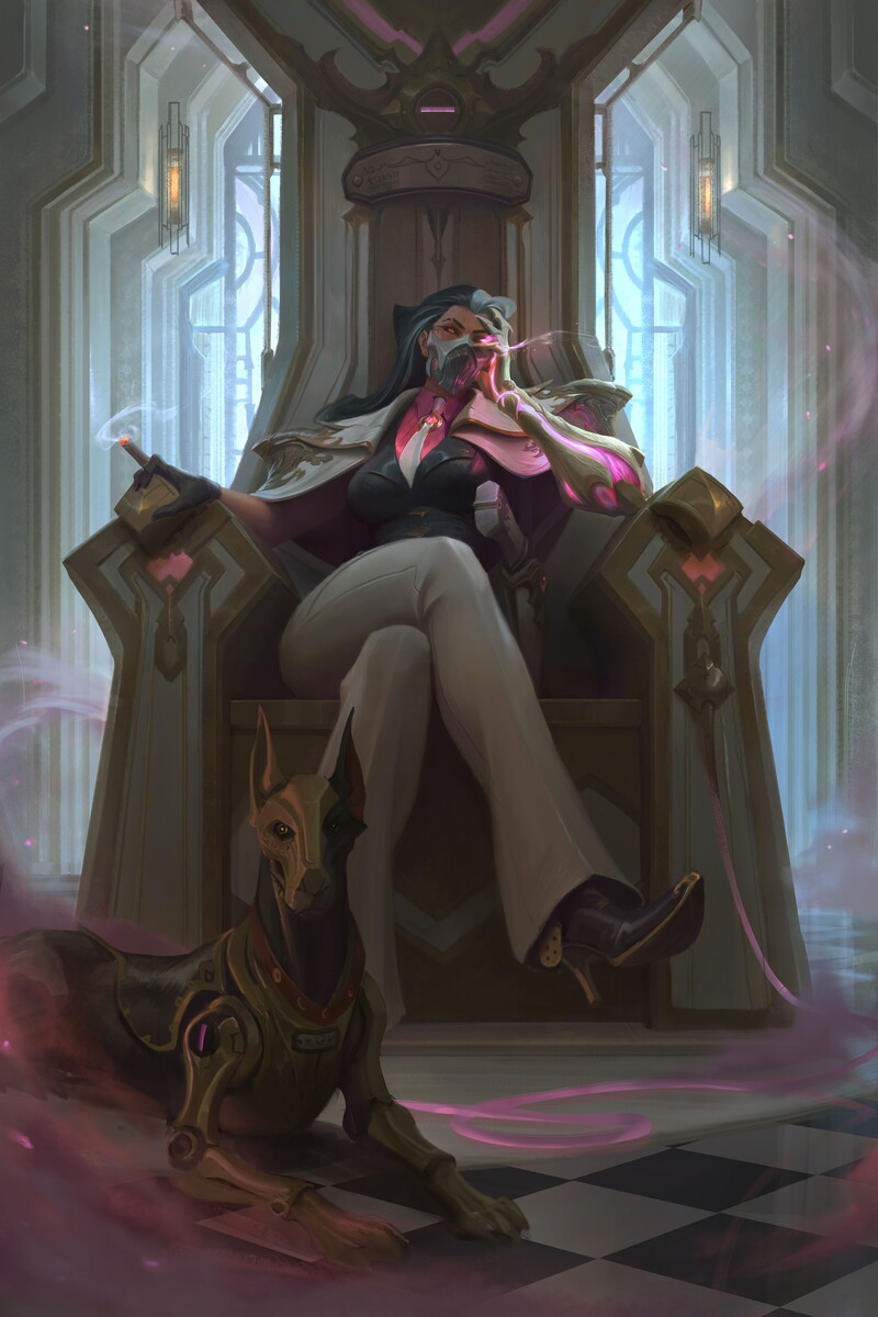 1girl, amekoi, black_footwear, black_gloves, black_hair, black_shirt, breasts, chair