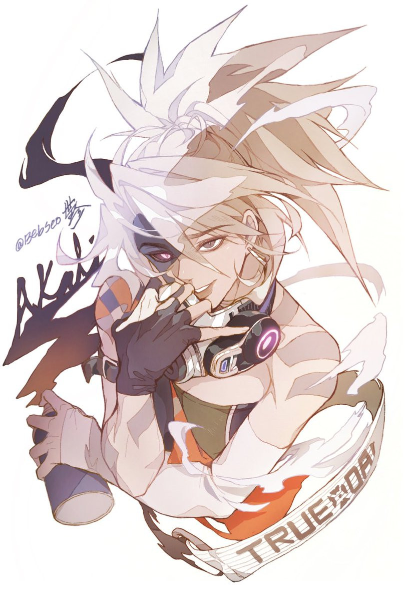 1girl, aerosol, ahoge, akali, arm_tattoo, artist_name, asymmetrical_bangs, bare_shoulders