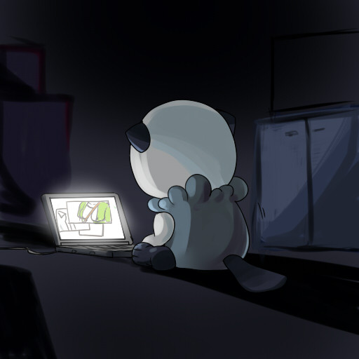 bianca_(pokemon), breasts, cable, cleavage, computer, computer_keyboard, dark, gen_5_pokemon