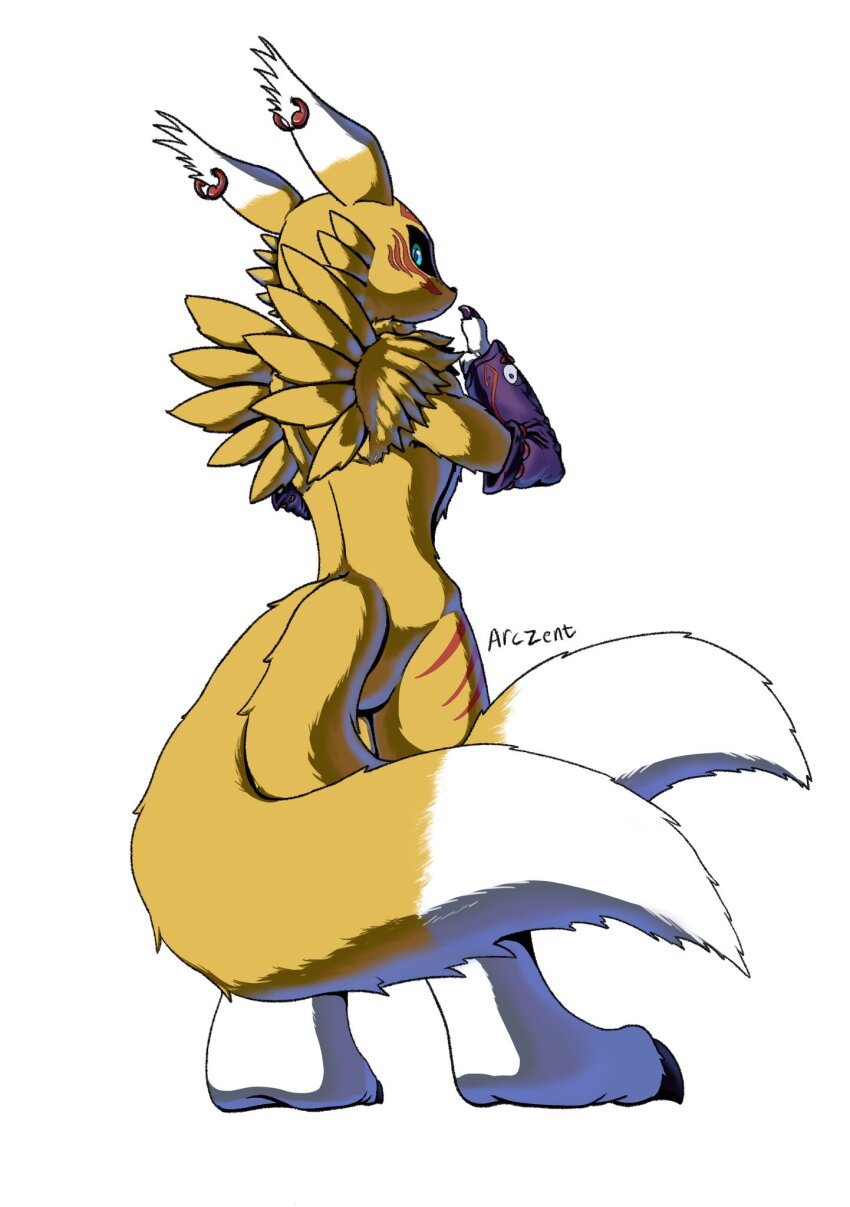 1girl, claws, digimon, digimon_(creature), female_focus, furry, highres, renamon