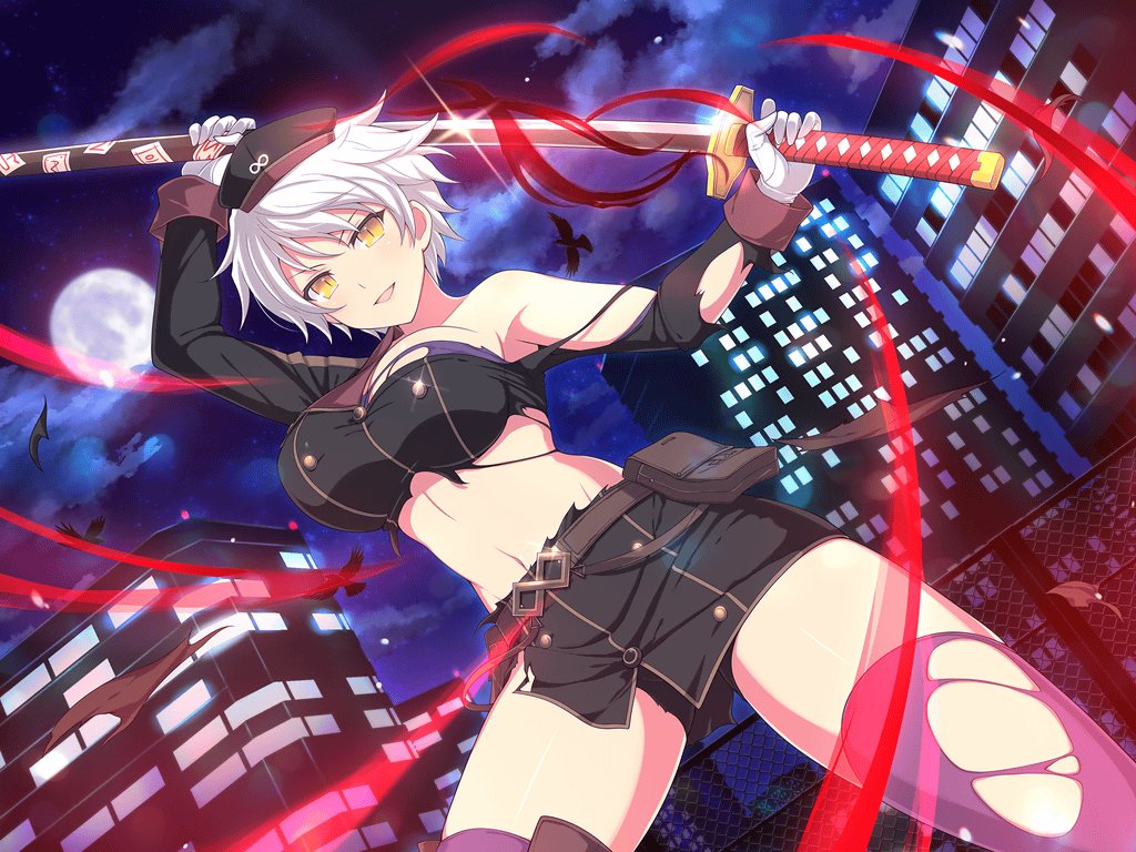 1girl, animal, armpits, bare_shoulders, belt, belt_pouch, bike_shorts, bird