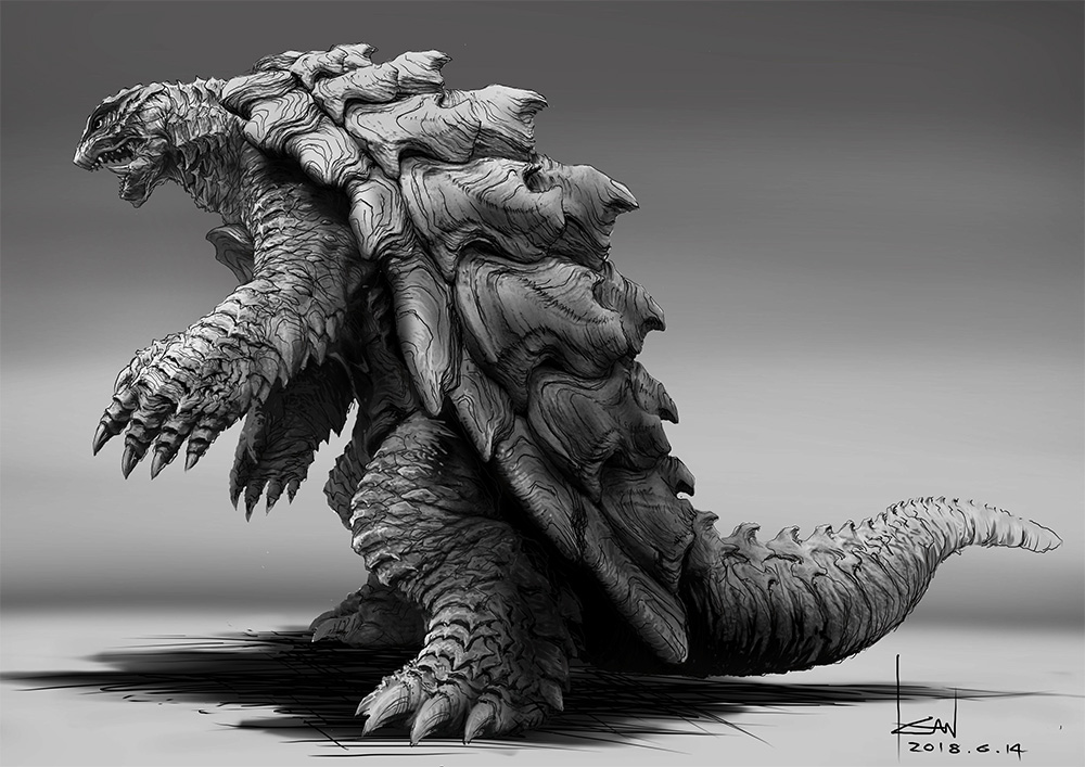 angry, artist_name, claws, concept_art, dated, engi_(animation_studio), full_body, gamera