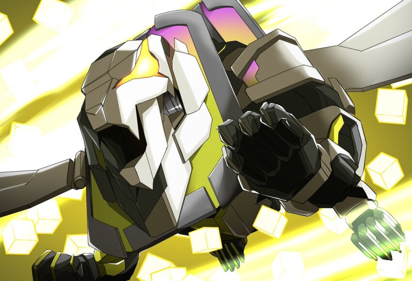 animal_hands, armor, black_armor, flying, flying_animal, glowing, glowing_eyes, kamen_rider