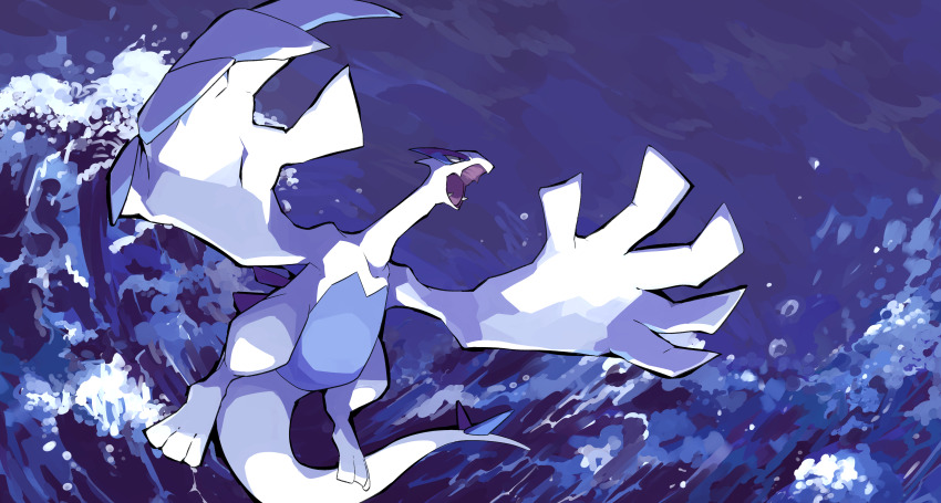 absurdres, commentary_request, fangs, gen_2_pokemon, highres, kura_(shironagasu02), legendary_pokemon, lugia