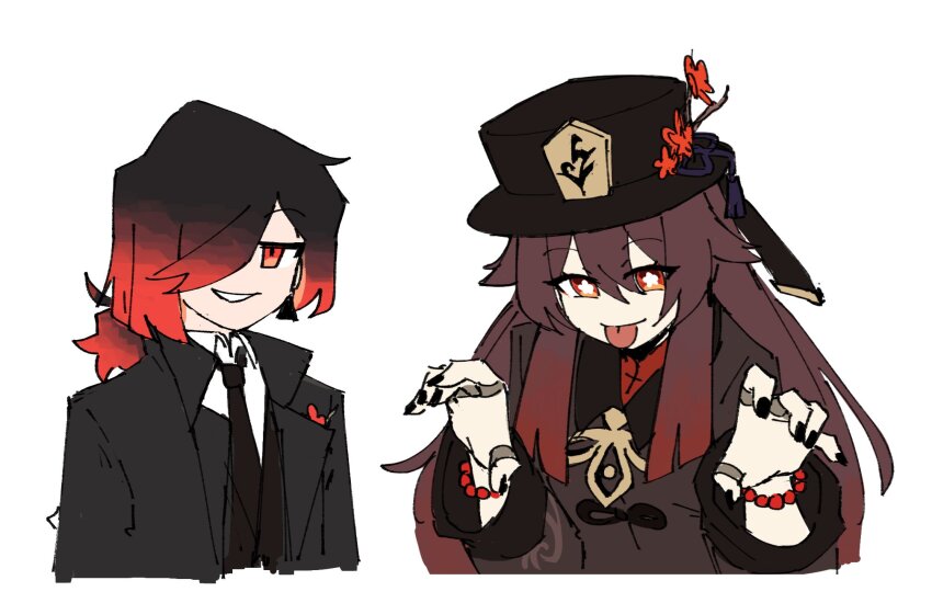 1girl, :p, atlas_(atlaszoidac), atlaszoidac, bead_bracelet, beads, black_coat, black_hair