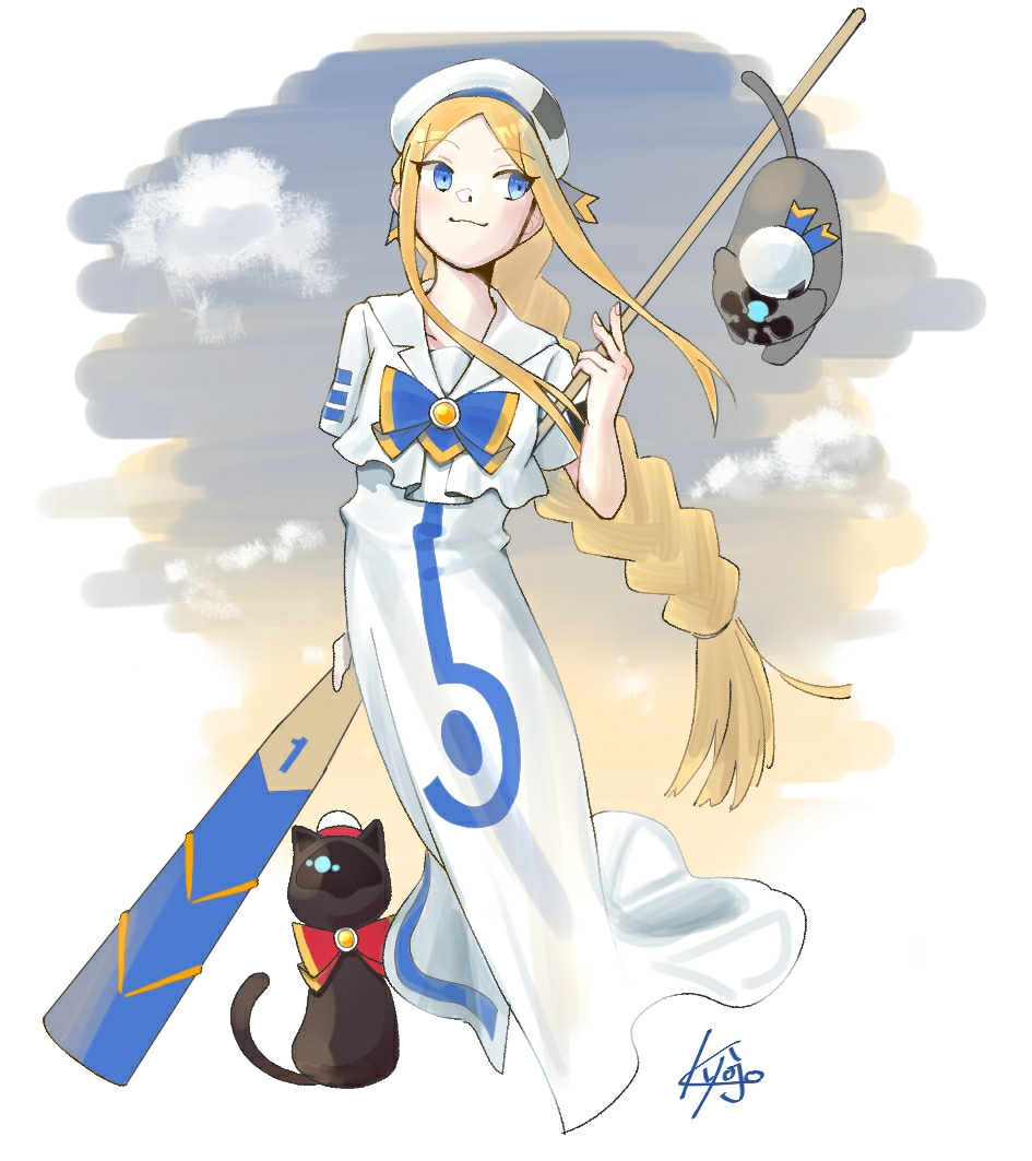 1girl, :3, abigail_williams_(fate), alicia_florence, alicia_florence_(cosplay), aria_(manga), aria_company_uniform, blonde_hair