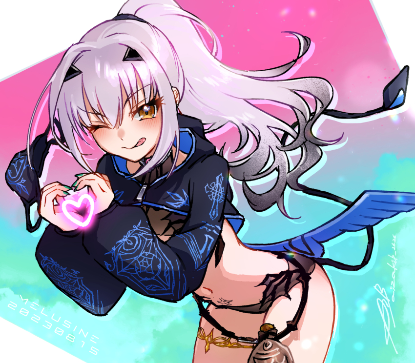 1girl, aizaki_b, fate/grand_order, fate_(series), heart, heart_hands, highres, looking_at_viewer