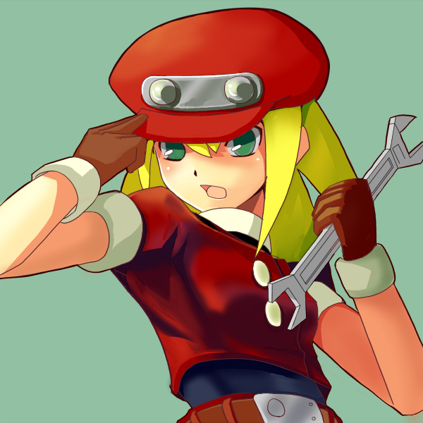 1girl, blonde_hair, capcom, ddd, female_focus, gloves, green_eyes, hat