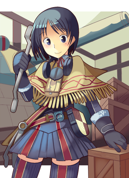 00s, 1girl, belt, blue_eyes, blue_hair, darcsen, ddd, female_focus