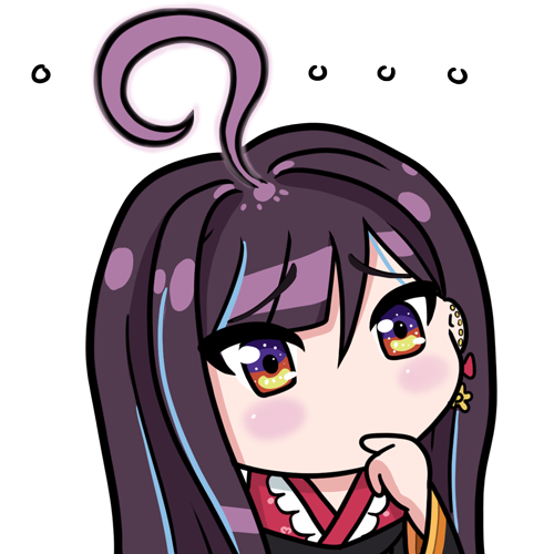 1girl, ahoge, blue_hair, blush, chibi, collar, confused, dress