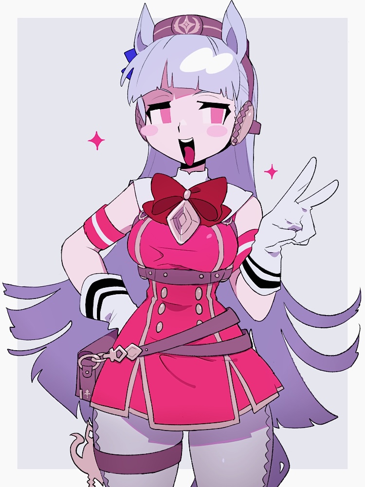 1girl, :d, a_(poipiku_325815), animal_ears, belt_pouch, blunt_bangs, blush, border