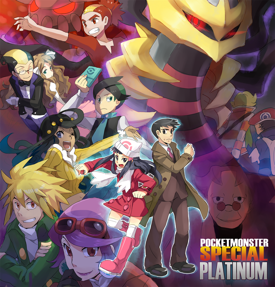 00s, 4girls, 6+boys, alternate_costume, argenta_(pokemon), bad_id, bad_pixiv_id, barry_(pokemon)