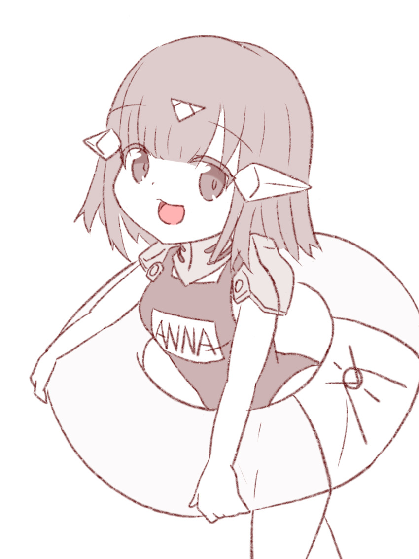 1girl, 4m_yugami, :d, anna_(girls'_frontline), armor, breasts, character_name, commentary_request