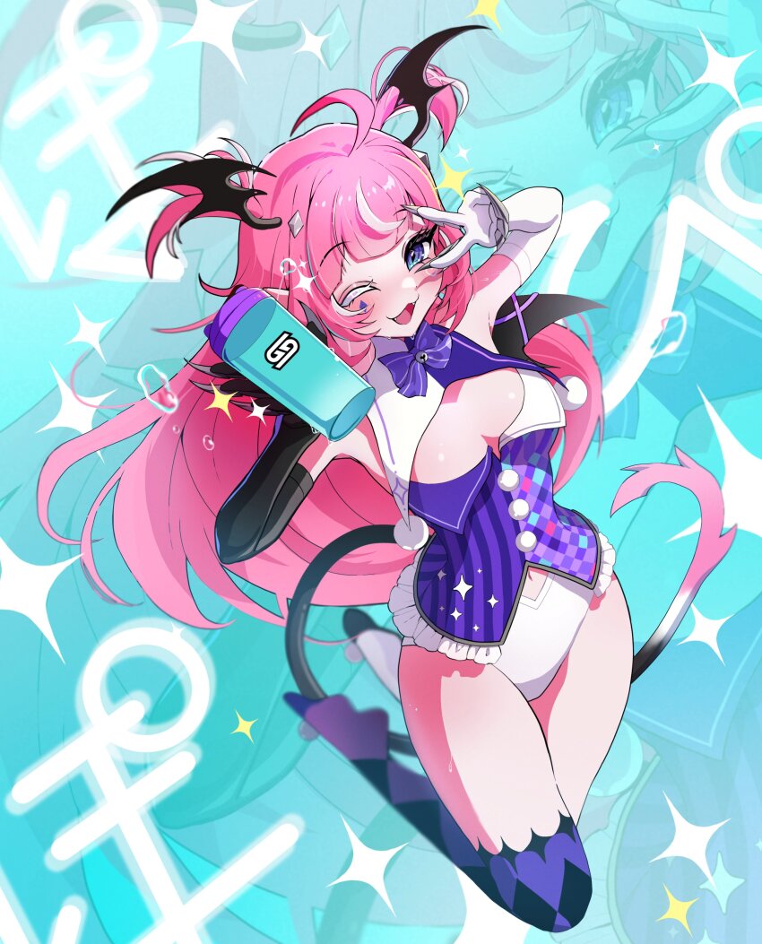 1girl, absurdres, ahoge, asymmetrical_gloves, bell, black_gloves, blue_eyes, bodice