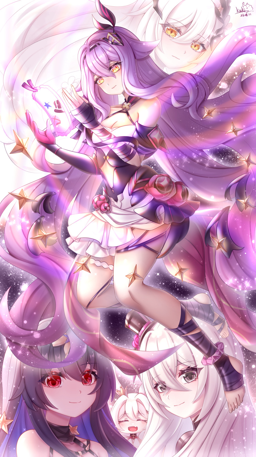 5girls, :d, ^_^, absurdres, bandaged_arm, bandaged_foot, bandaged_leg, bandages