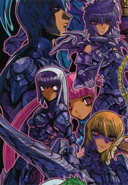 00s, armor, ceos, mnemosyne, mythology, official_art, okada_megumu, saint_seiya, saint_seiya_episode_g, theia, themis, titans