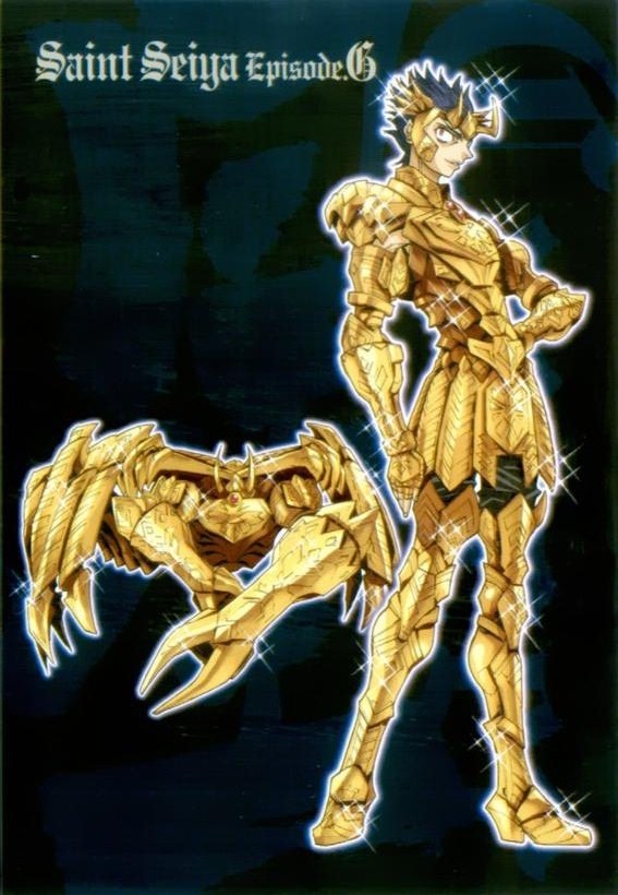 armor, cancer_deathmask, crab, gold, official_art, okada_megumu, saint_seiya, saint_seiya_episode_g