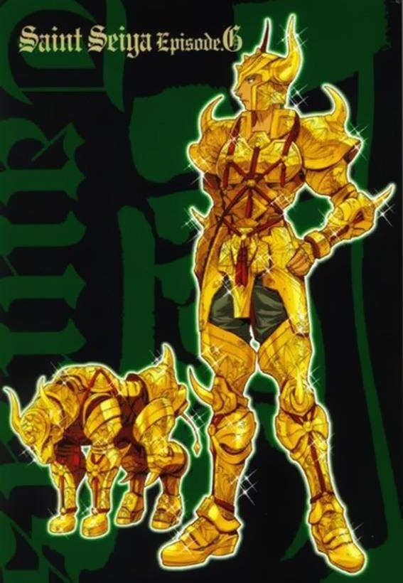 armor, bull, gold, horns, official_art, okada_megumu, saint_seiya, saint_seiya_episode_g