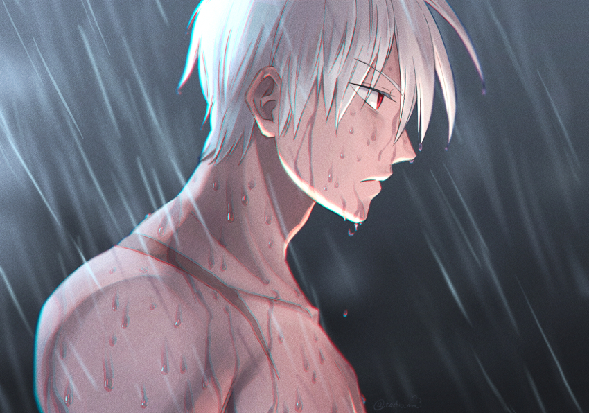 1boy, akagi:_yami_ni_oritatta_tensai, akagi_shigeru, closed_mouth, commentary_request, expressionless, from_side, fukumoto_mahjong