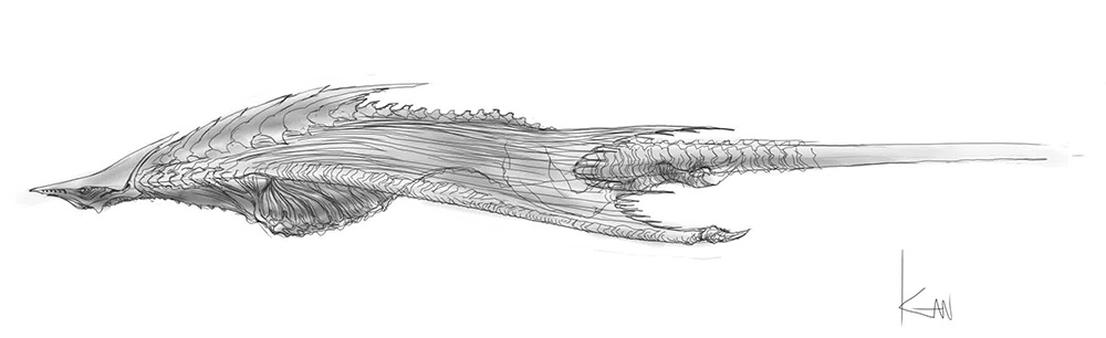 beak, concept_art, engi_(animation_studio), fins, fish, full_body, gamera_(series), gamera_-rebirth-