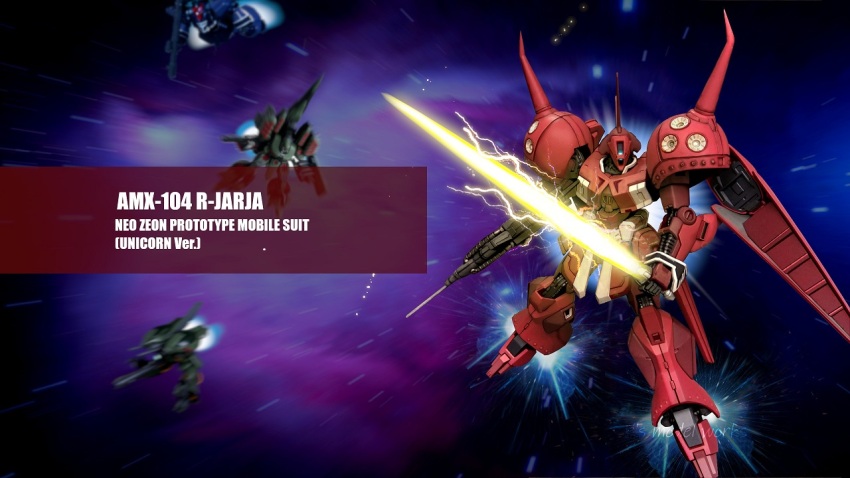 3d, energy_sword, character_name, character_request, commentary_request, energy_beam, gundam, gundam_zz, mecha, missile_pod, mobile_suit, motion_blur, muzzle, nebula, neo_zeon, no_humans, one-eyed, r-jarja, realistic, robot, science_fiction, shoulder_spikes, space, spikes, star_(symbol), star_symbol_background, user_aajy5483, zssa