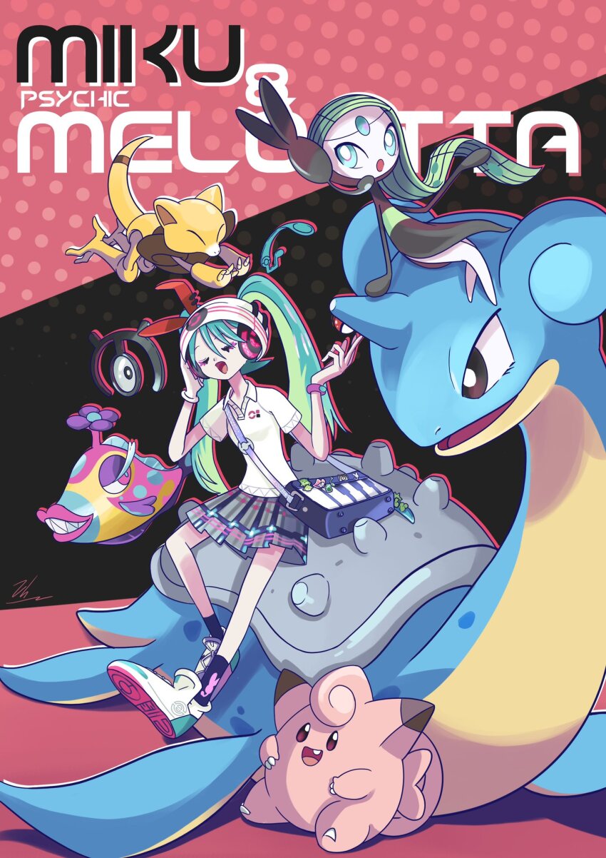 1girl, abra, blawn_z, crossover, gen_1_pokemon, gen_5_pokemon, hatsune_miku, highres