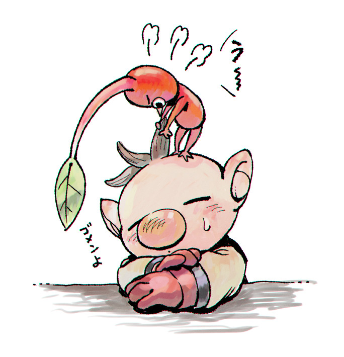 1boy, alien, arms_on_table, asaikaina, large_nose, black_eyes, blush, brown_hair