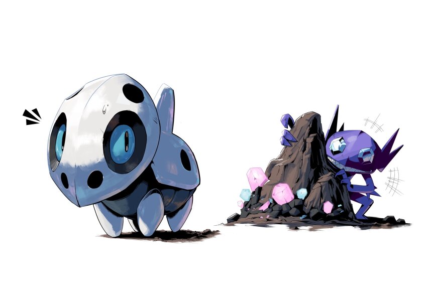 aron, blue_eyes, gem, gen_3_pokemon, highres, jak_(jaksinart), nintendo, no_humans