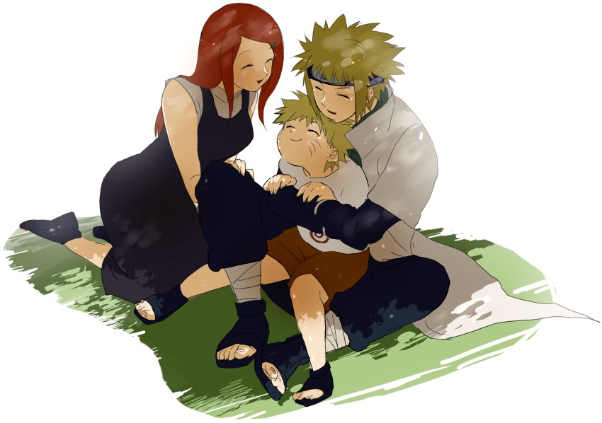 family, highres, motamota, namikaze_minato, naruto_(series), naruto_shippuuden, uzumaki_kushina, uzumaki_naruto