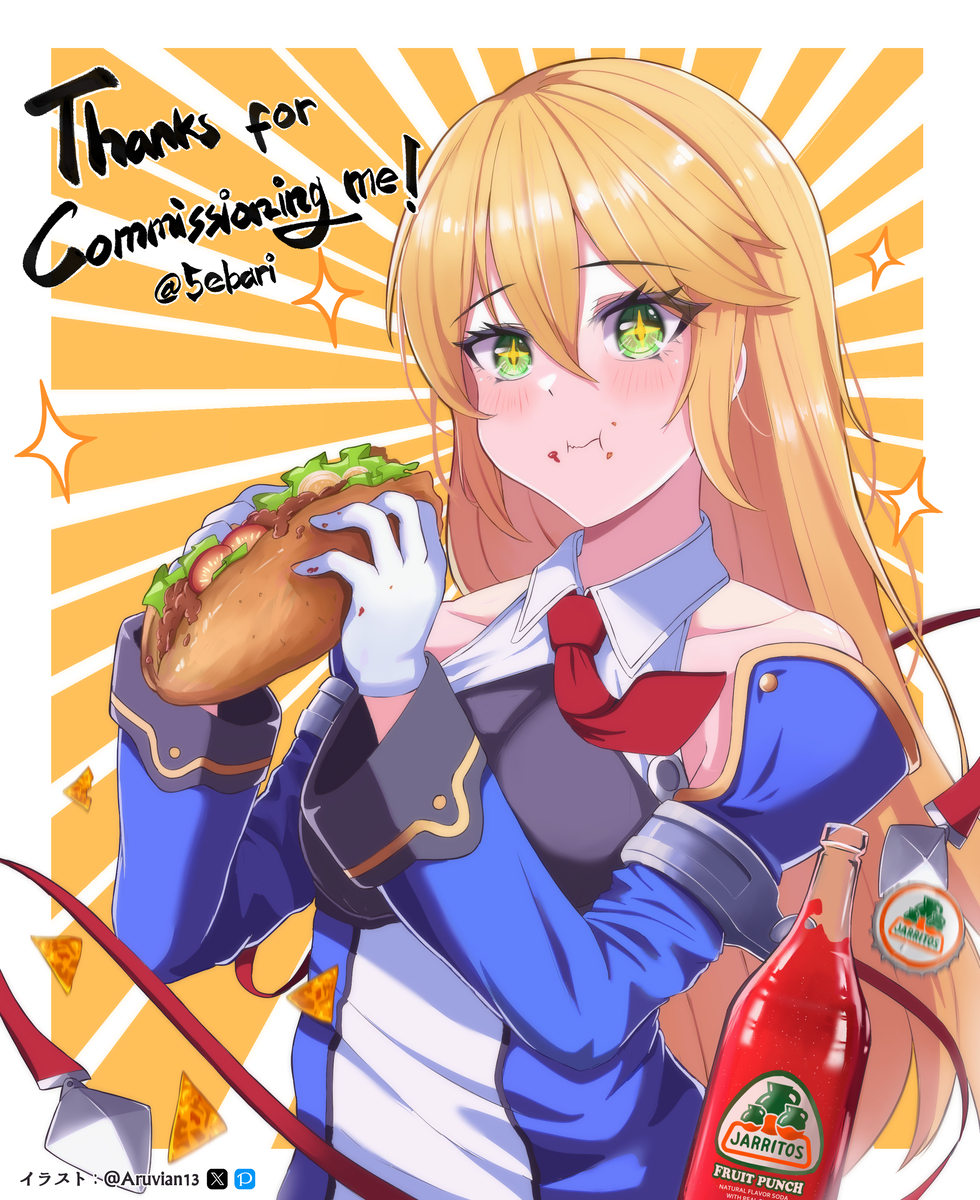 +_+, 1girl, aruvian13, bare_shoulders, blazblue, blue_eyes, blush, breasts