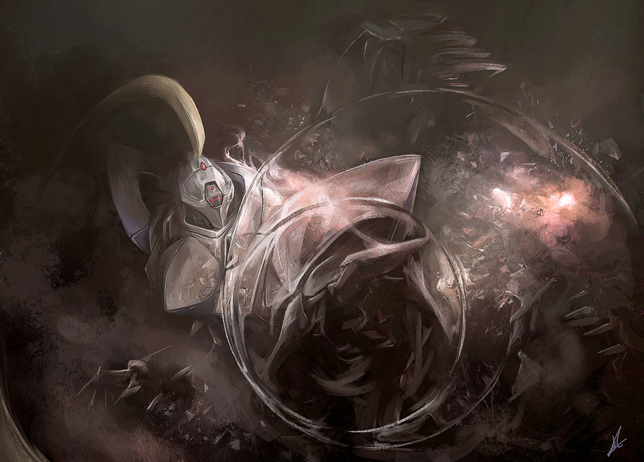 armor, codarl, cordal, full_metal_panic!, mecha, mecha_focus, ponytail, robot