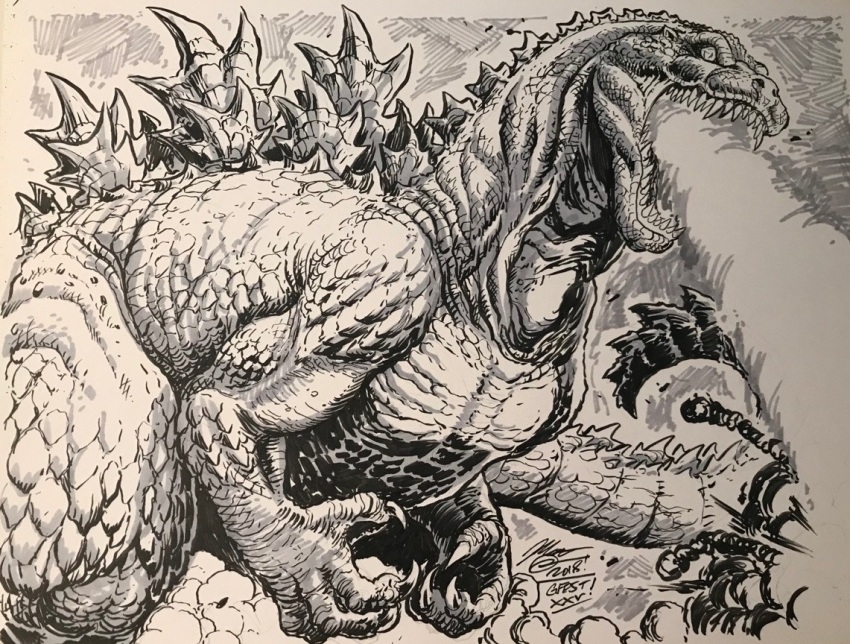 giant, giant_monster, godzilla, godzilla_(series), godzilla_(unmade_1994_u.s._film), kaiju, matt_frank, toho