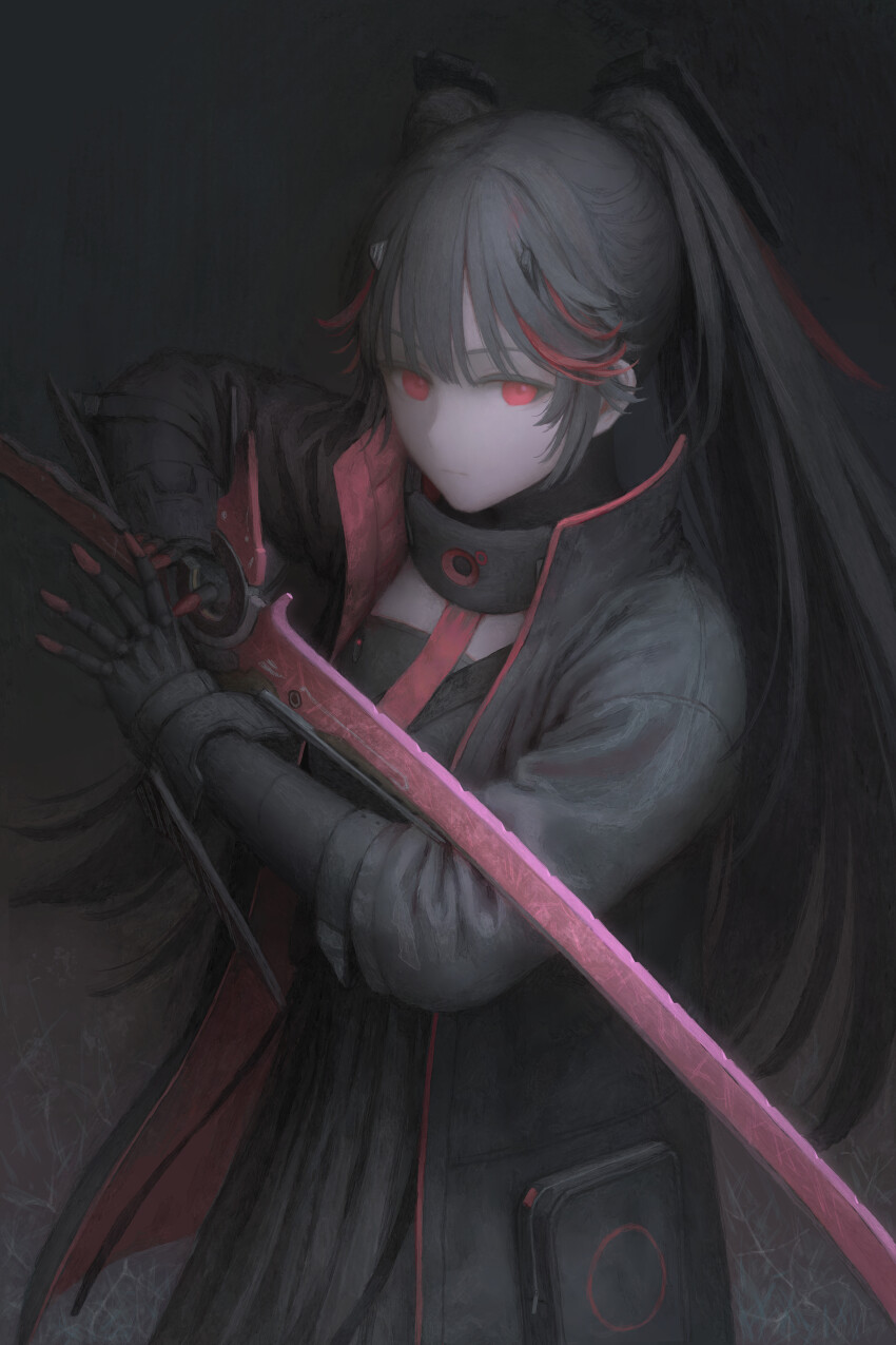 1girl, absurdres, black_dress, black_hair, black_jacket, collar, collared_jacket, dina_5347