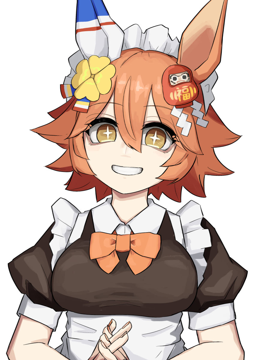 +_+, 1girl, absurdres, alternate_costume, animal_ears, black_dress, bow, breasts