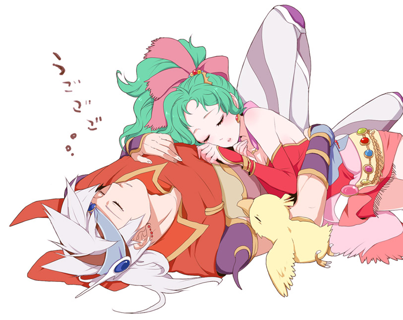 1980s_(style), 1990s_(style), 1boy, 1girl, alternate_color, alternate_costume, bracelet, chicobo