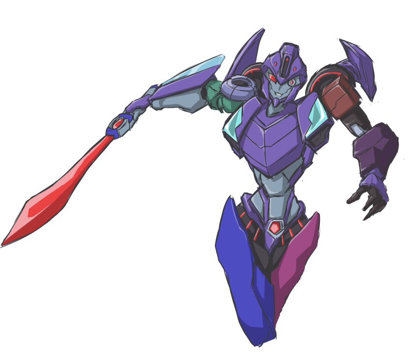 1girl, breasts, gonzo_mk06, highres, machete, mecha, mecha_musume, medium_breasts