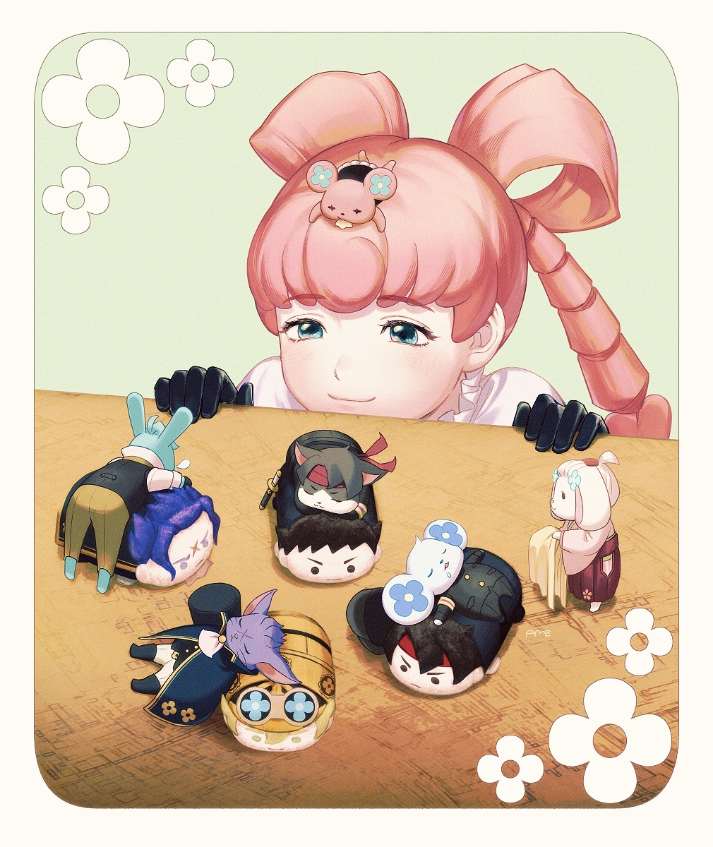 1girl, ace_attorney, amemomism, armband, barok_van_zieks, black_cape, black_eyes, black_gloves