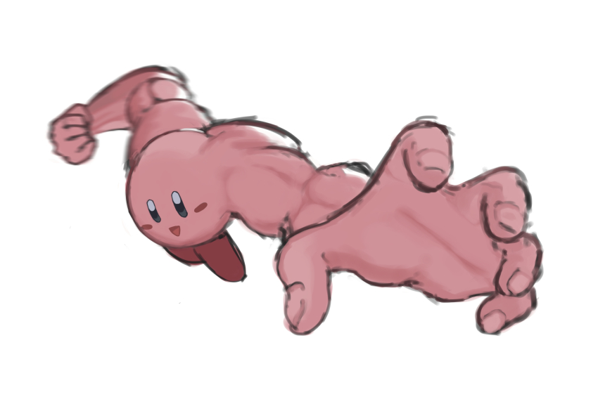 :d, absurdres, blush_stickers, clenched_hand, fingernails, highres, impending_doom, kirby