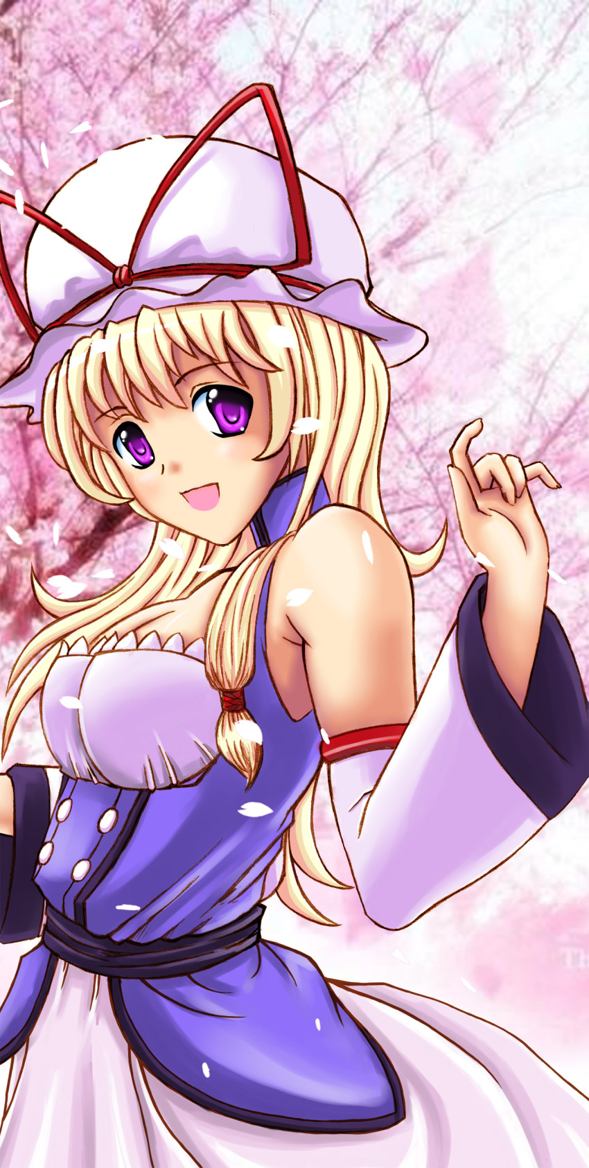 1girl, absurdres, blonde_hair, female_focus, hat, highres, long_hair, solo