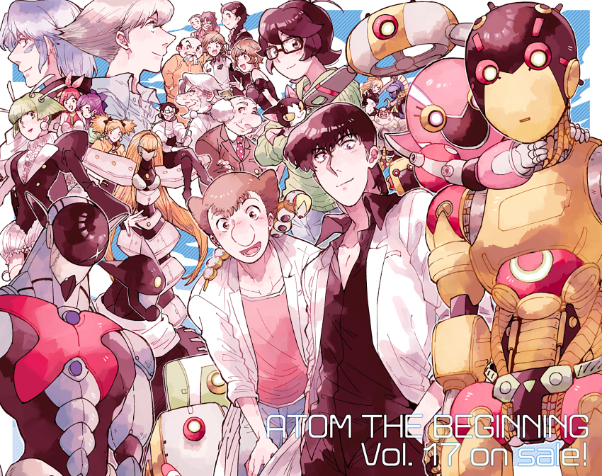 6+boys, 6+girls, a106, a107, atom:_the_beginning, ban_kensaku, ban_shunsaku, beard