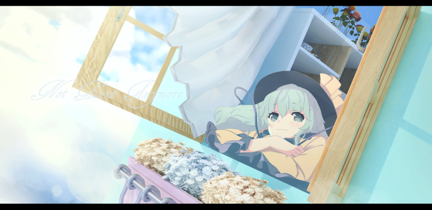 1girl, absurdres, black_hat, blouse, blue_sky, bow, check_commentary, chinese_commentary