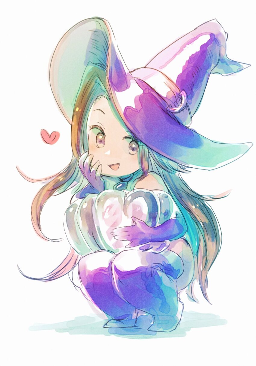 1girl, bare_shoulders, brown_hair, chibi, deneb_rove, elbow_gloves, food, full_body