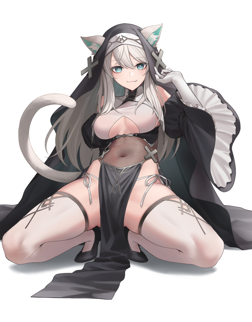 aarontsay, absurdres, animal_ears, breasts, cat_girl, commission, highres, indie_virtual_youtuber