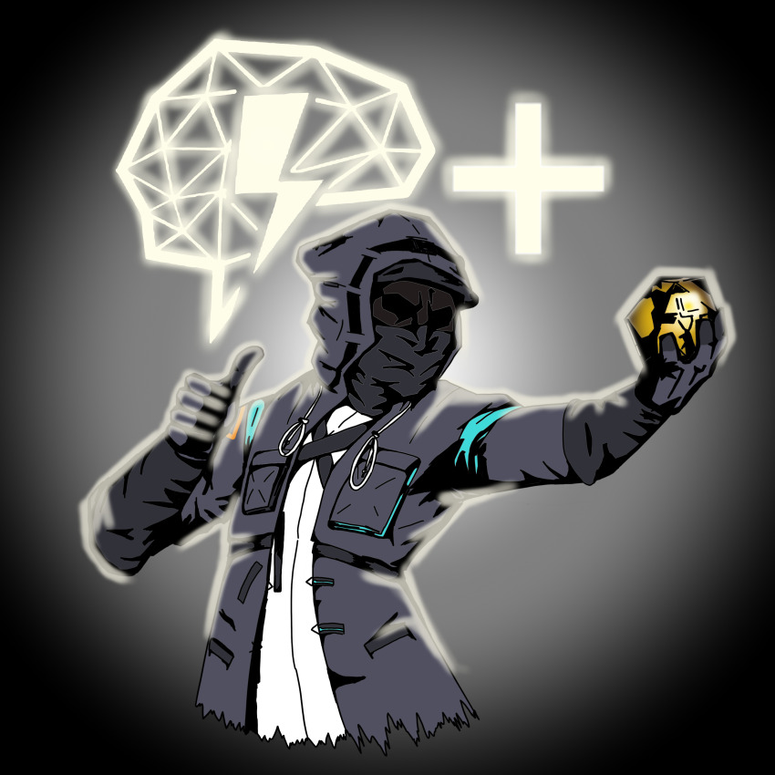 1other, absurdres, ambiguous_gender, arknights, black_background, black_gloves, black_jacket, breast_pocket