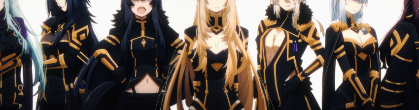 6+girls, absurdres, alpha_(kagejitsu), anime_screenshot, beta_(kagejitsu), delta_(kagejitsu), epsilon_(kagejitsu), eta_(kagejitsu)