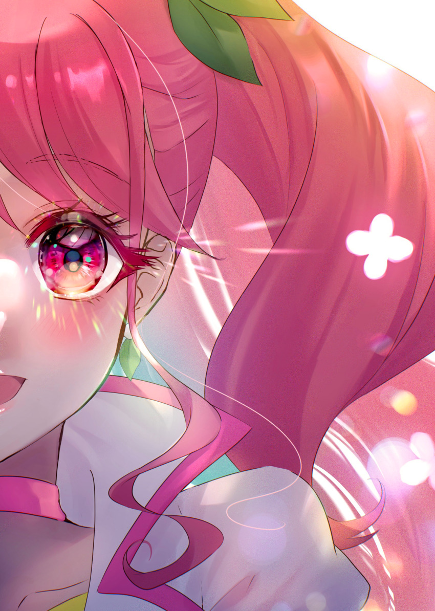 1girl, :d, absurdres, choker, collarbone, cure_grace, eyelashes, hanadera_nodoka