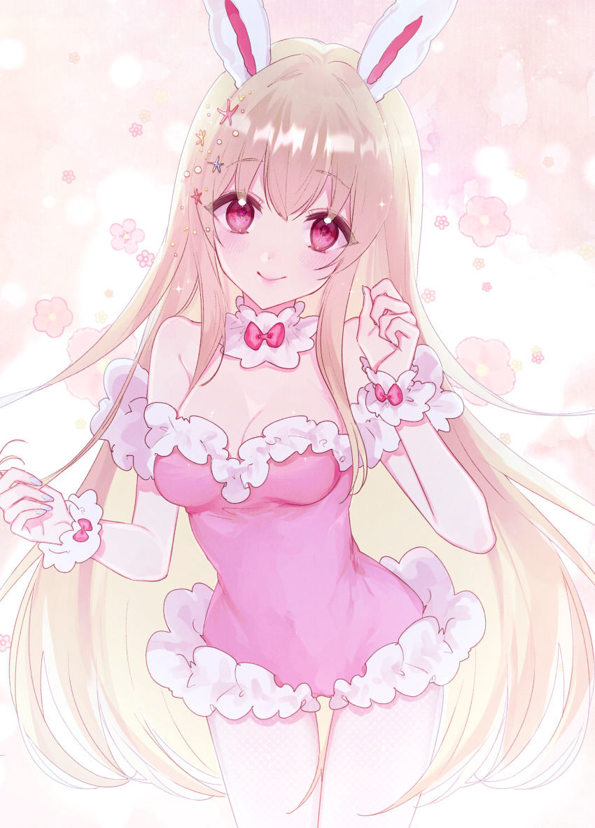 1girl, absurdres, animal_ears, blonde_hair, breasts, commission, highres, indie_virtual_youtuber