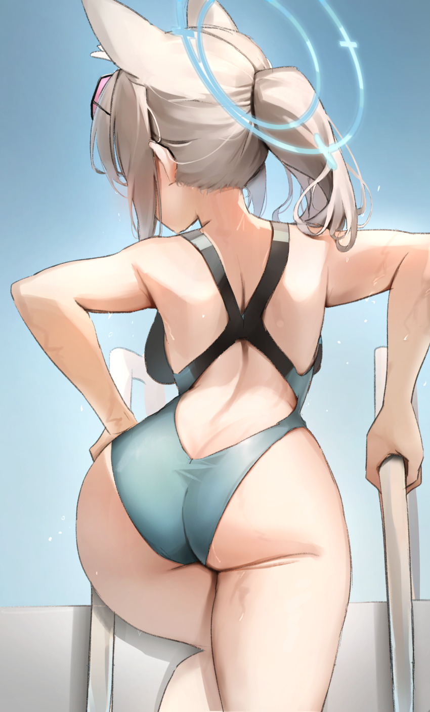 1girl, absurdres, animal_ears, ass, bad_anatomy, bad_leg, bare_arms, bare_legs